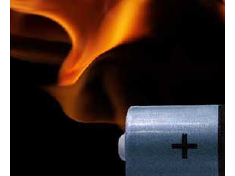 Researchers build nonflammable lithium ion battery